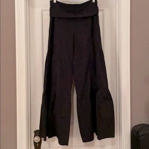 XCVI Wearables full-length, black cotton pants